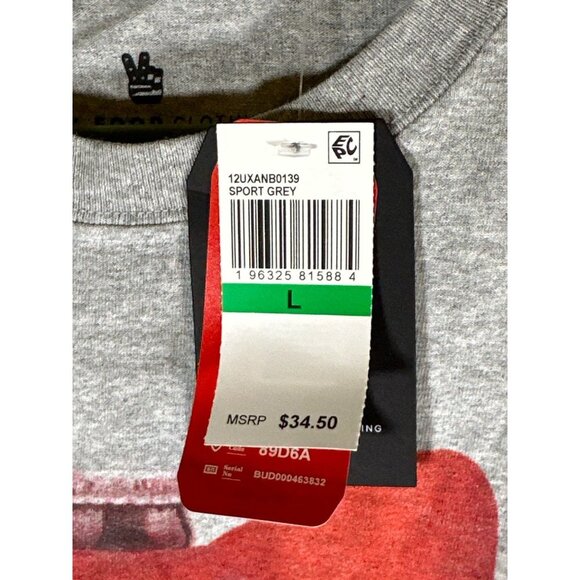 Junk Food Budweiser Mens Crew Neck Short Sleeve Graphic T-Shirt, Size L, NWT - Picture 4 of 5